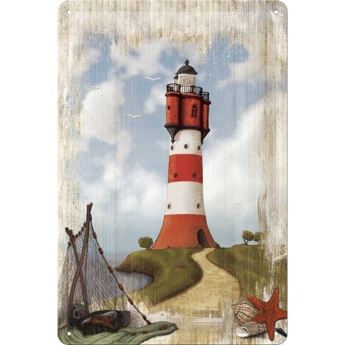 Cartel Metálico Faro 20 x 30 cm NOSTALGIC ART