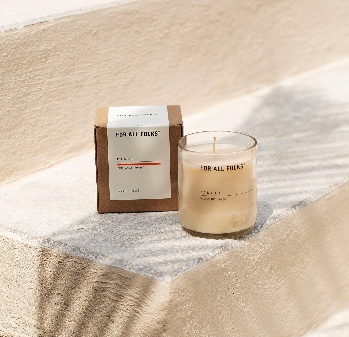 Vela Palo Santo + Ambar FOR ALL FOLKS