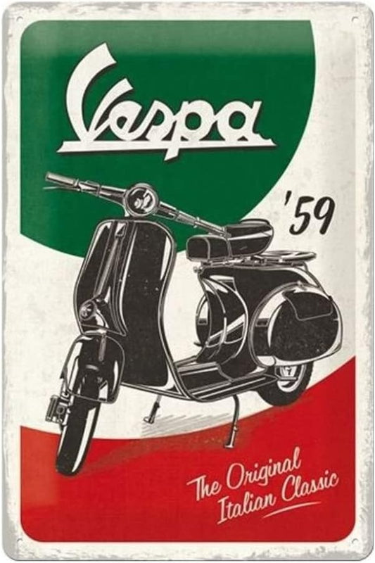 Cartel Metálico Vespa 20 x 30 cm NOSTALGIC ART