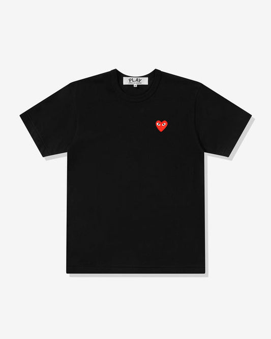 Playera Negra Corazón Rojo COMME DES GARÇONS PLAY